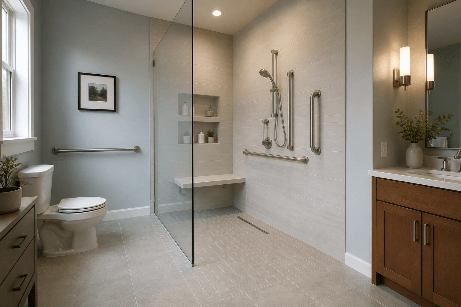 Planning Shower Glass for an Accessible Bathroom