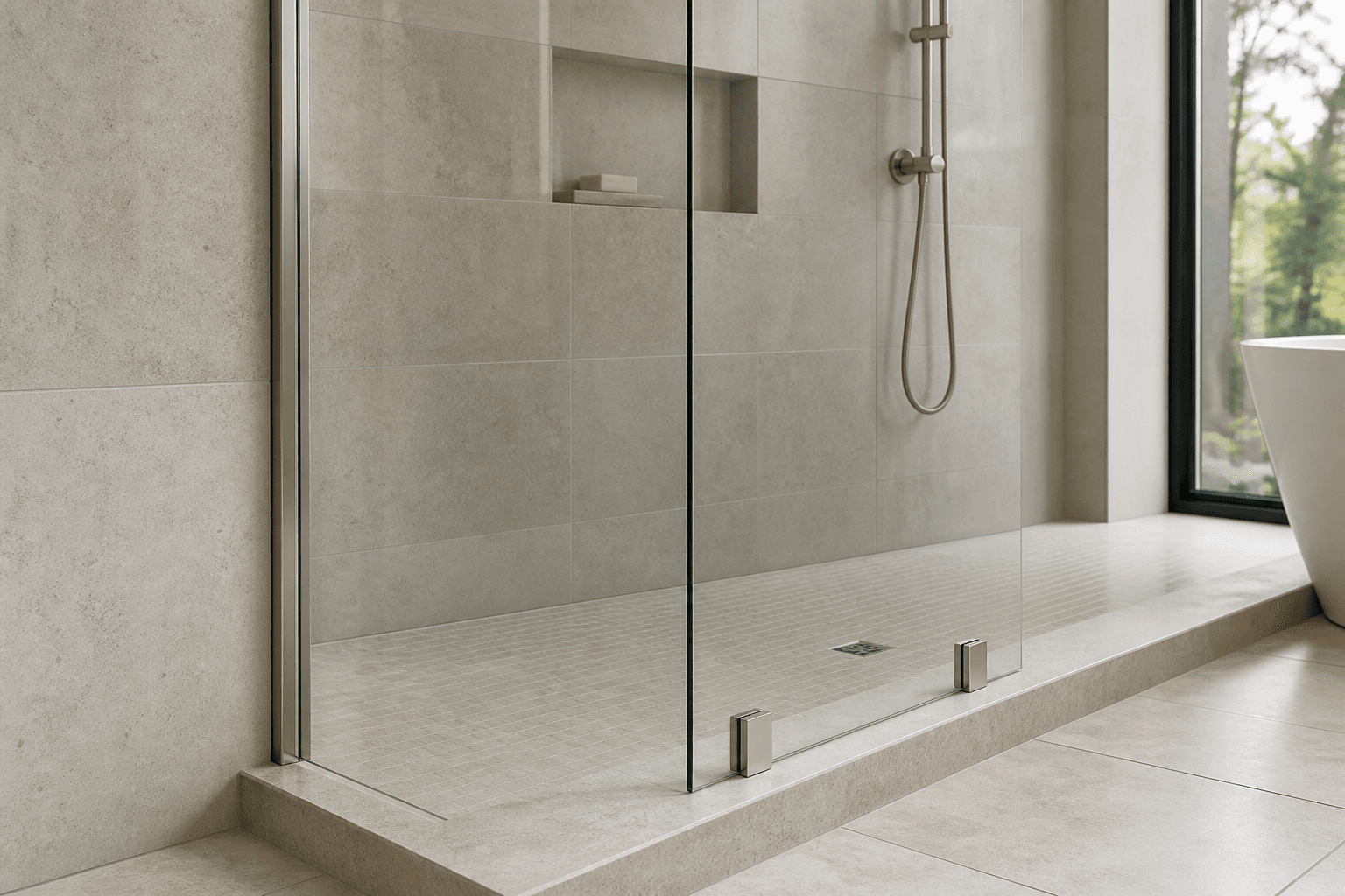 U-Channel vs. Glass Clamps for Fixed Shower Panels
