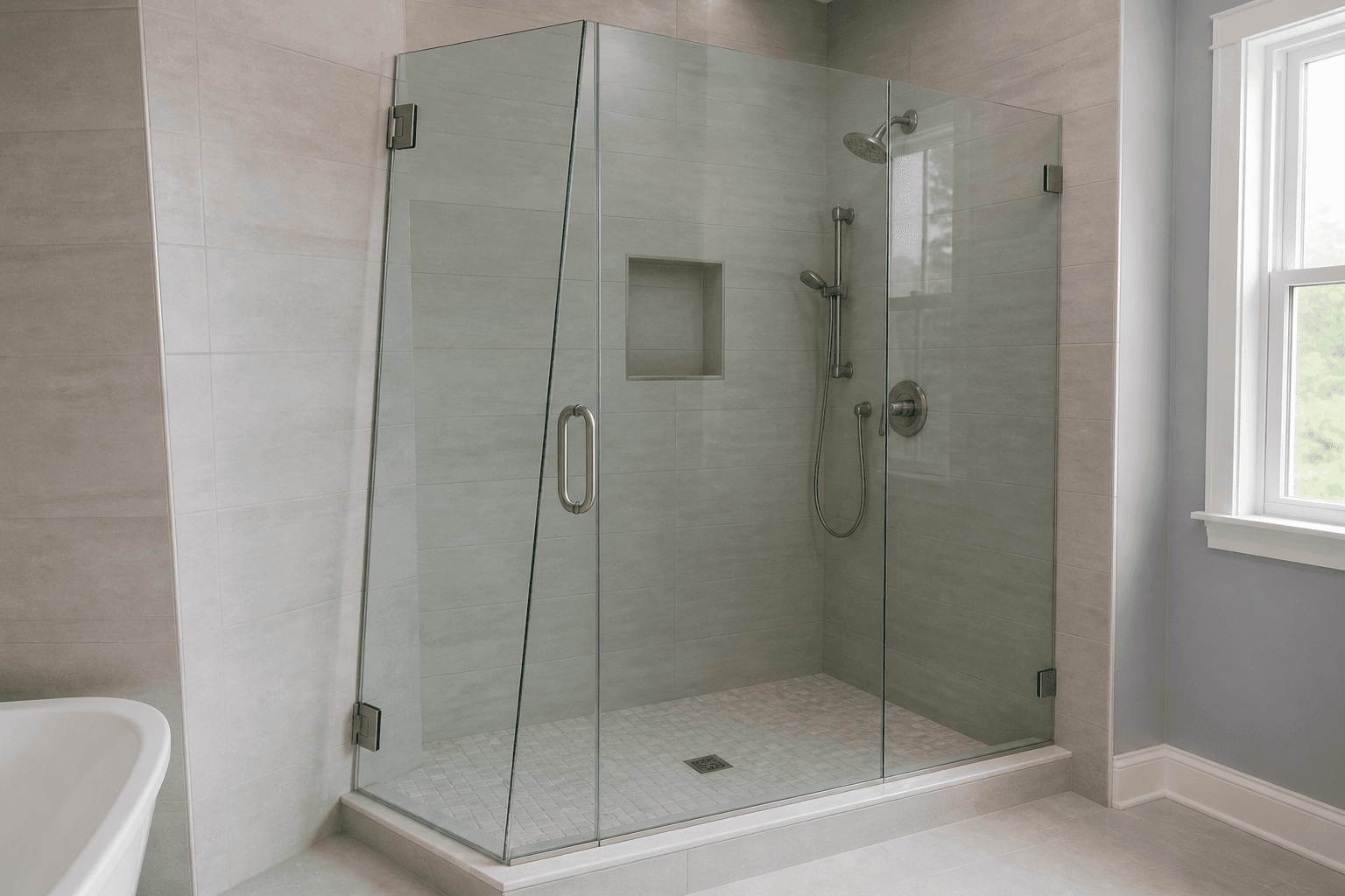 How Out-of-Plumb Walls Affect Custom Shower Glass