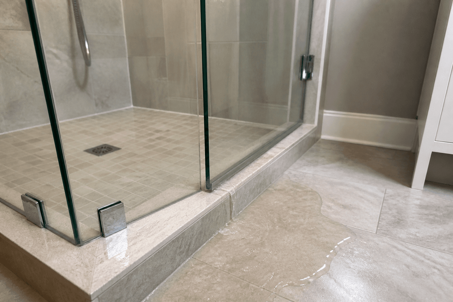 Can a New Shower Door Stop an Existing Leak?