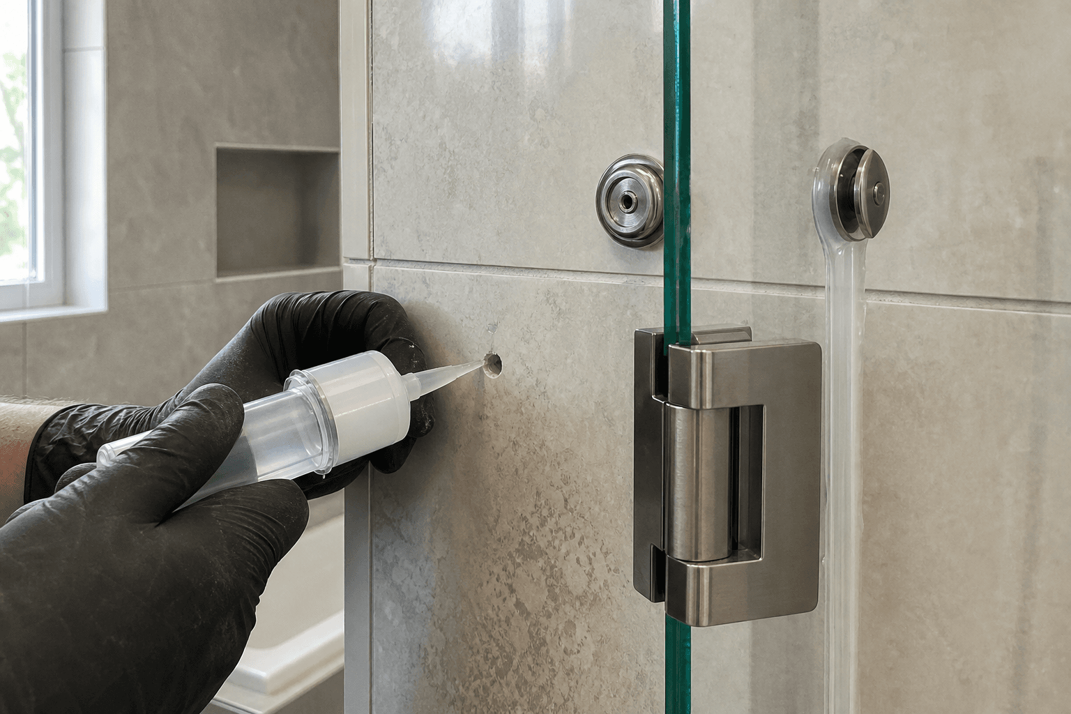 Is Exterior Silicone Enough Around Shower Hardware?