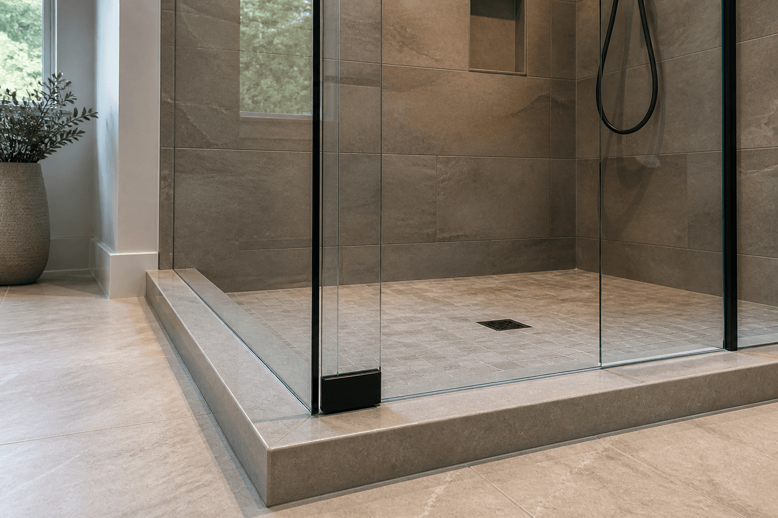How Much Flat Threshold Does Shower Glass Need?
