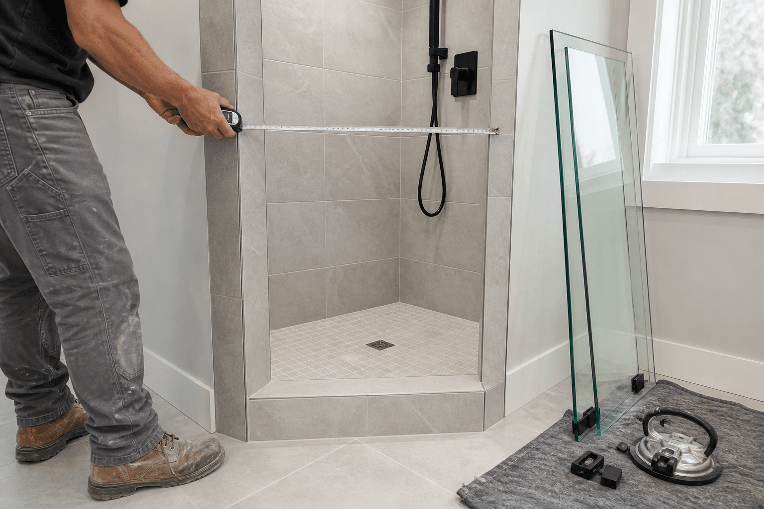 What to Do When Finished Tile Narrows a Shower Opening