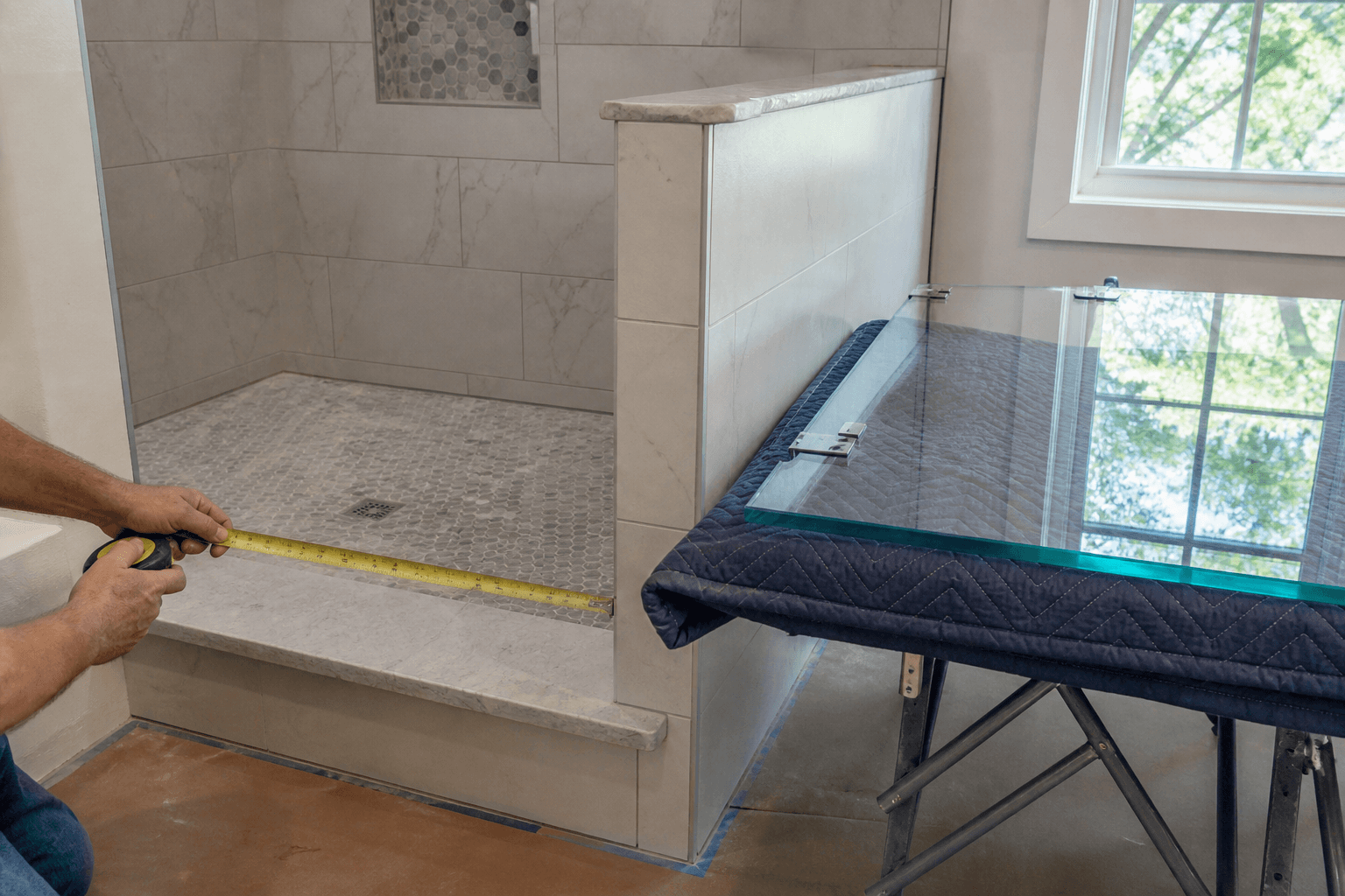 Changing a Shower Layout After Glass Measurement